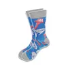 Chaussettes pour hommes automne et hiver dessin animé coton peigné pour hommes femmes pointe du pied épaississement chaud Tube moyen skateboardmen