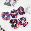 American Flag Hair Rubber Bands Independence Day Decoration pannband damer hårring