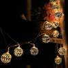 Strings Navidad Decor 2m 5m Diameter 2.5cm Warm Light Morocco LED Ball String Christmas Decorations For Home Wedding Fairy GarlandLED String