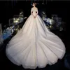 2022 Abito da sposa a tema da sposa Light Off-Shoulder Super Fairy Lace Slim Tail Wede Drees Vestitido de nolia