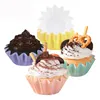 Doublures de Cupcake ondulées, gobelets de cuisson en papier, emballages de muffins, moule à brioche résistant à la graisse, étui à gâteaux, porte-plateau KDJK2203