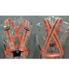 Safety Gear Reflective Vest Clothing High Visibility Day And Night Adjustable Elastic Strip Vest Jacket 12 Colors