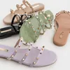 Urbanco Sandals Zilka Sanda Tawny Silk T-Belt Rhinestone High Heel Sandals Net Star Tender 모델 섹시한 열린 발가