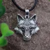 Kedjor Sanlan Men's Celtics Wolf Heart Par Halsband Djurhängen Vänner eller Jewelrychains Chainschains