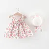 LZH Summer Baby Girls Sukienki na swobodny kwiatowy tutu księżniczka niemowlę 1. urodziny urodzone ubrania 220426