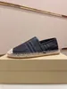 Lyx Casual män Skor Espadrillos Sommar Designers dam platt Strand Half Tofflor mode Loafers Fisherman canvas Sko