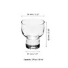 Japanse sake Shot Glass Voeted Wijnglazen Shochu Umeshu Liquor Spirits Drinking Cup Barware voor Sushi Restaurant Bistro Hotel