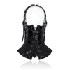 Collier de cou en cuir PU Bondage couverture attaches buccales masque de tête réglable BDSM Corset harnais pour femmes jeux pour adultes