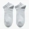 Chaussettes homme marque homme 5 paires/lot homme été mince respirant couleur unie coton absorbant la sueur homme cyclisme haut