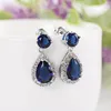 Charm Korean Earrings AAA water drop Zircon Earrings generous Ruili simple with multi-color