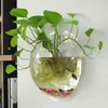 Ny hängande blommapott glasboll vas terrarium vägg fisk tank akvarium container 210409