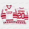 Equipe Ceomitness Russo Hóquei Russo CCCP 75º Aniversário Jersey Anton Slepyshev Kirill Kirsanov Chay Genoway Matvei Michkov Mat Robinson Gusev Nikita