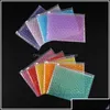 Bolsas de embalagem PVC Bubble Bag Colorf Transparent Reutilable Mailer Zipper GIF DHHBB