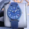 Assista Mens Azul 2813 Mecânica automática de 40mm de aço inoxidável nylon 8215 Japão Wristwatches6128234