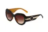Роскошные модельер -дизайнер Big рамка солнцезащитные очки Мужские боковые буквы Овальная поляризованная солнцезащитные очки Женская Полароид Высококачественные Gafas de Sol Mujer Eyeglass Ocklases с коробкой