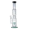 Schip BY SEA Black Lake Green Rechte Tube Hookahs Rook Acessories Big Bong Donut Perc N Holes Percolator Dab Oil Rigs 14 mm vrouwelijk gewricht dik glas met kom WP2191