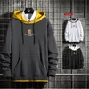 Hoodies Men Spring Fashion Embroidery Hip Hop Baggy Hoody Casual Hooded Sweatshirts Men's Clothing Pullover Streetwear 220815