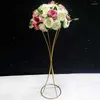 Party Decoration Wedding Metal Gold Flower Stand Column Decorative Vases For Centerpiece Event Decor