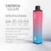 JC Tastefog Meydanı Şarj Edilebilir 3500 Puffs%5 NIC Elektronik Sigara Tek Kullanımlık Vape Kalem Pod Cihazı 10 Renk Fabrika Toptan Taşın