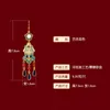Dangle Chandelier Chinese Style Enamel Natural Wada Jade Stone Long Earring For Women Aesthetic Art Vintage Nation Jewelry Tasse5979453