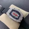 Bekijk designer luxe damesmechanica Bekijk Rihca Milles Red Lip Ceramic Ladies Full Diamonds horloges van topkwaliteit Zwitserse bewegingsontwerper