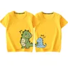 Dinosaur Printing Couple T Shirts Family Matching Clothing Cotton Soft Comfortable Short Sleeves Top Tee Family Outfits 220531