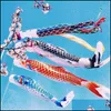 40/70/100 cm Japonya Stil Sazan Rüzgar Çorap Bayrak Çanları Asma Dekorasyonlar Yard Koinobori Dekor #265902 Bırak Teslimat 2021 Dekoratif Nesneler