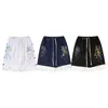 Designer Herren Shorts Splash Ink Graffiti Buchstaben Druck Shorts High Street Lose Lässige Hip Hop