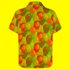 Mäns avslappnade skjortor Färgglada festballongskjorta sommarfestliga födelsedagsballonger blusar kortärmade trender överstörare