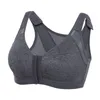 DELIMIRA Women's Full Coverage Front Closure X Back Non Padded Wireless Posture Bra Plus Size 220511