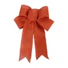 Flores decorativas grinaldas de Natal Large Bowknot 5 Cores Ribbon Arrenha pendurada Ornamentos do presente de festa presente de natal decoração 2022 Navidad