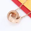 High Quality Pendant Necklace Fashion Designer Design 316L Stainless Steel Festive Gifts for Women 9 Options241k