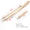 Cow Hide Leather Shoulder Bag Strap 125CM Long Adjustable Crossbody Black/Beige Color Female Belt Accessories 220426