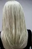 5 Colour Synthetic Long Straight Hand Made Braids 3/4 Half Full Wig Headband Women Wig