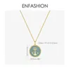 Pendant Necklaces Enfashion Punk Anker Women Gold Color Stainless Steel Femme Coin Choker Fashion Jewelry Collar P193046 220428