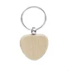 Porte-clés en bois de hêtre faveurs de fête vierge personnalisé personnalisé Tag nom ID pendentif porte-clés boucle cadeau d'anniversaire créatif GCE13483