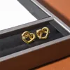 Nicho Design Hollow Love Knot Brincos Brincos de ouro temperamento simples linha simples moda romântica All Match Jewelry Gift