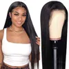 Women Brazilian Transparent Hd Front Lace Wigs Unprocsed Raw Bone Straight Human Hair Lace Wig271m