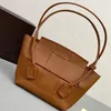 Arco Tote Bag Intreccio lederen bovenste handltas enkele afneembare ritssluiting Pocket Weven Smooth Fashion Trend Simple Luxurys Dames Schoudertassen Dames