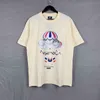 T-shirt Kith Os Size Overdimensionerad Kith La Rose Vintage Tee Retro Hot Air Balloon T-shirt Kvalitet Män kvinnor Contton T-shirts