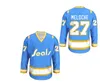 THR Custom Gilles Meloche Golden Seals Hockey Jersey heren dames jeugdsteek genaaid alle maten kleurennummer en naam