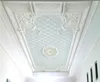 Стереоскопические 3D -потолочные обои фрески Европейская рельеф 3D Фотографии фрески обои для гостиной спальни наклейки на стены бумаги дома декор потолки