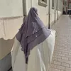 3 層キマールアバヤドバイトルコベール服シフォンロングドレスイスラム教徒の女性 Niqab セットヒジャーブローブデプリエールイスラム