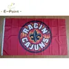 NCAA Louisiana Ragin 'Cajuns 플래그 3 * 5ft (90cm * 150cm) 폴리 에스터 플래그 배너 장식 플라잉 홈 가든 깃발 축제 선물