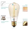 Ampoule Edison vintage E27 Lampe rétro ST64 Ampoule à incandescence 220v Ampoule 40w 60w Filament Ampoules blanches chaudes H220428