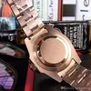 Orologi maschili Movimento automatico con specchio in zaffiro da 44 mm Quadrante bicolore Cinturino in acciaio inossidabile 316L Fibbia pieghevole