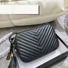 Designer Crossbody Bags 4 Colors Camera Bag Leather Ladies Wallet Handbag 2022 Fashion Messenger Shoulder Bag Tassel Pendant Gold Letter Design