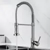 Kitchen Faucets Brass Faucet Pull Down Sink Single Handle Mixer Tap 360 Rotatble Shower&Column Mode