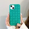 Shockproof Cell Phone Cases For iPhone14/13/12/XR/XS 3D Luxury Weave Pattern Lattice Phone Cover