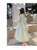 Koreanischen Stil Sommer Baumwolle Zurück Bogen Schwangere Frauen Stillen Kleid J220628